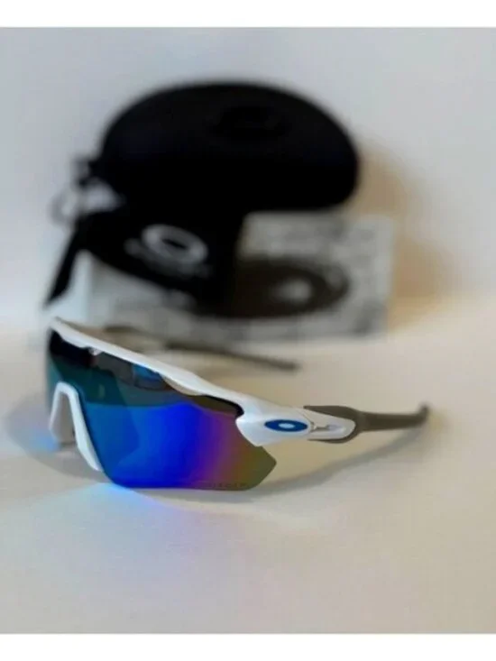 Oakley Radar EV PRIZM Polarized Blue OO9208 White-Gray Frame - Picture 2 of 11